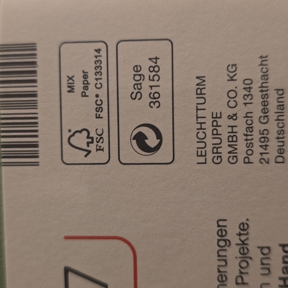 ❤️BUY 5 GET 3 FREE Notebook Medium (A5),Hardcover,251 numbered pages,Sage,dotted - Picture 7 of 10